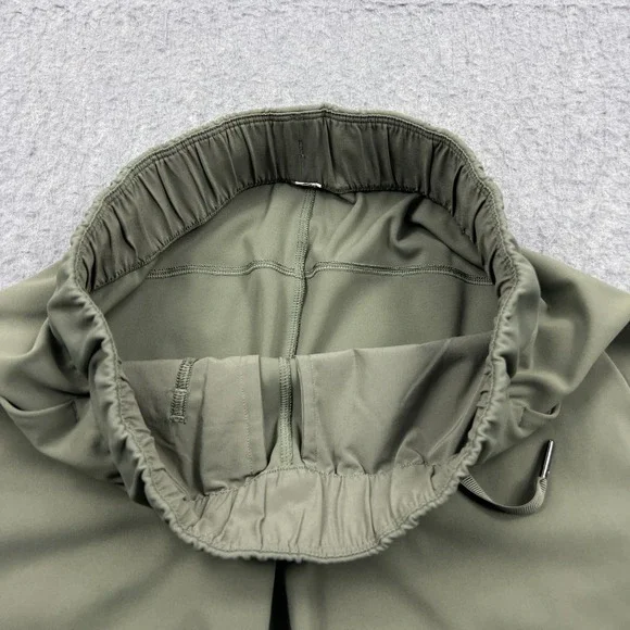 Lululemon On The Fly Pant 27" Women's 2 Green Stretch Drawcord Activewear W5BPNS - Picture 2 of 13